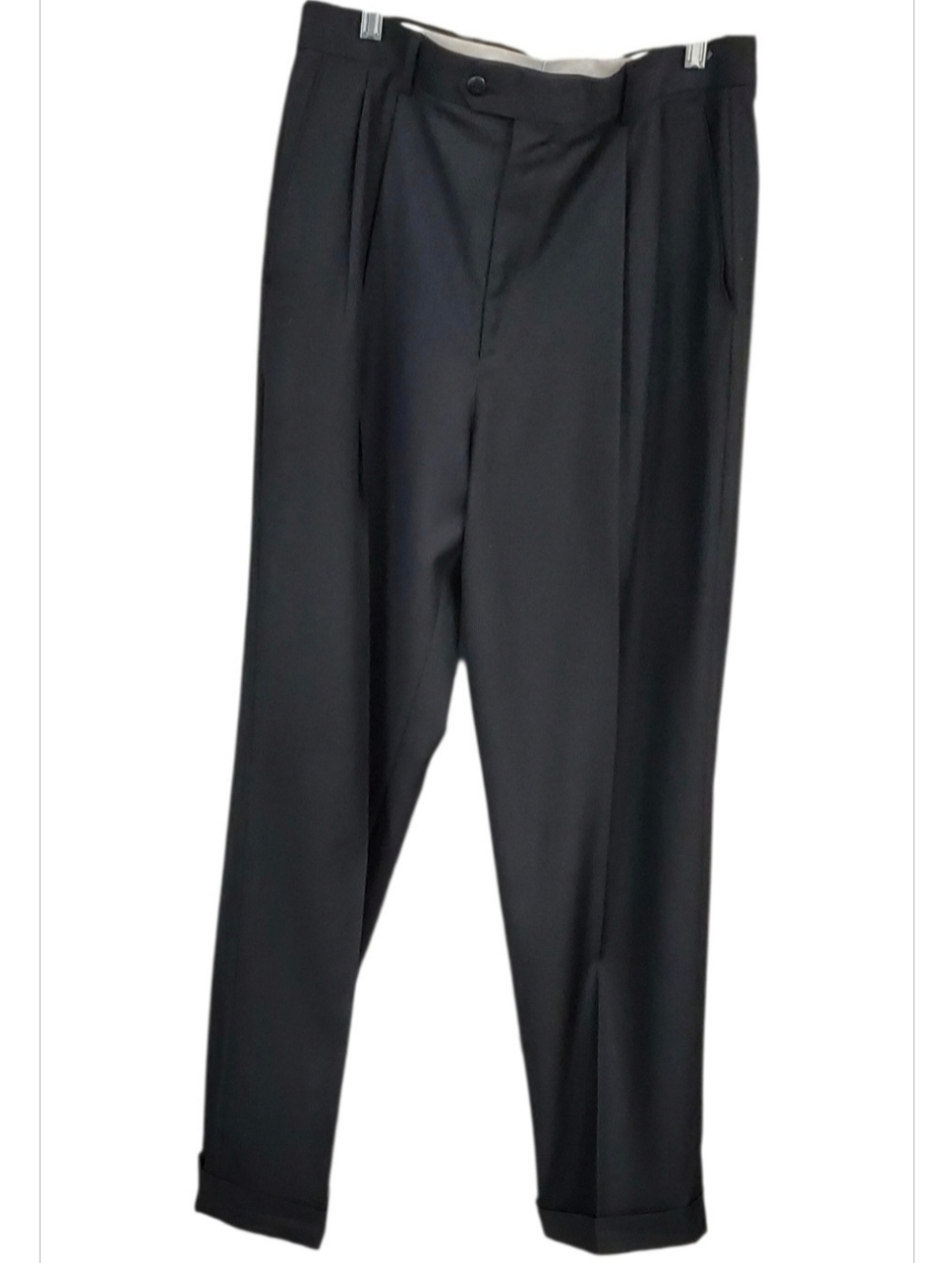 Louis Raphael Black Men's Pleated Dress Pants Sz 32/30